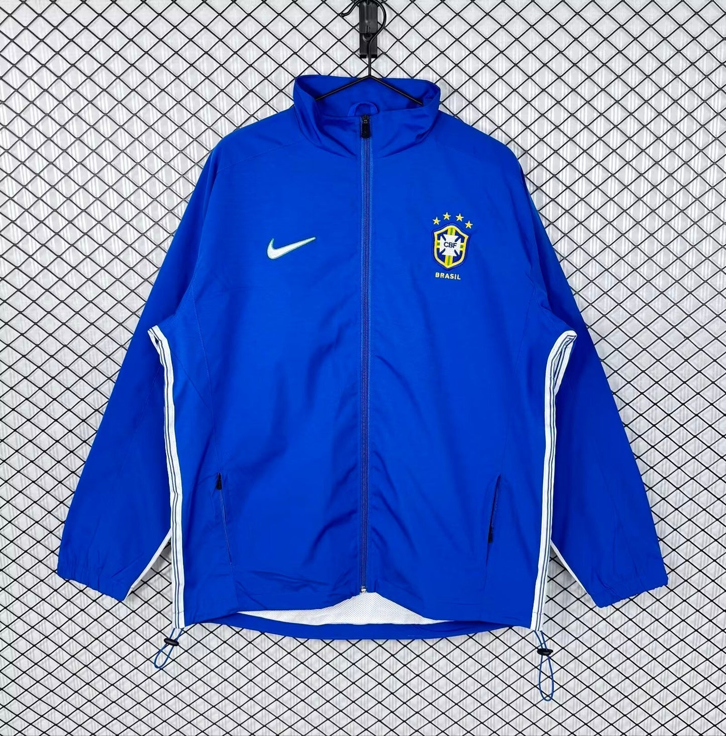 Cortavientos Retro Brasil (Azul)