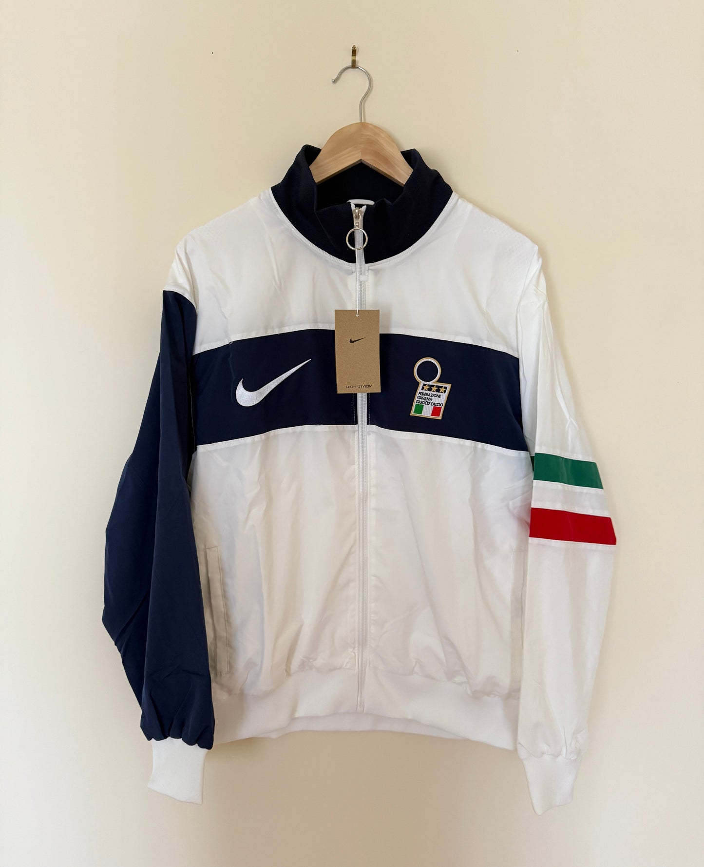 Cortavientos Retro Italia (Blanco)