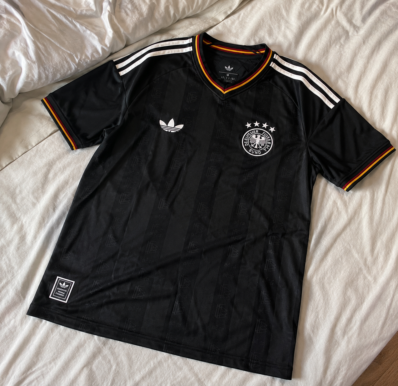 Germany Retro World Cup Jersey Black