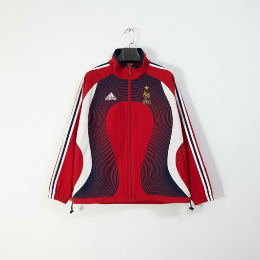 Cortavientos retro Francia (rojo)