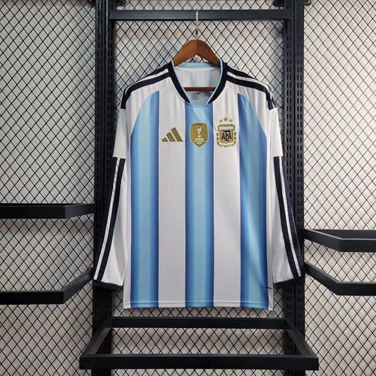 Camiseta de manga larga del uniforme local de Argentina para la Copa Mundial de 2026