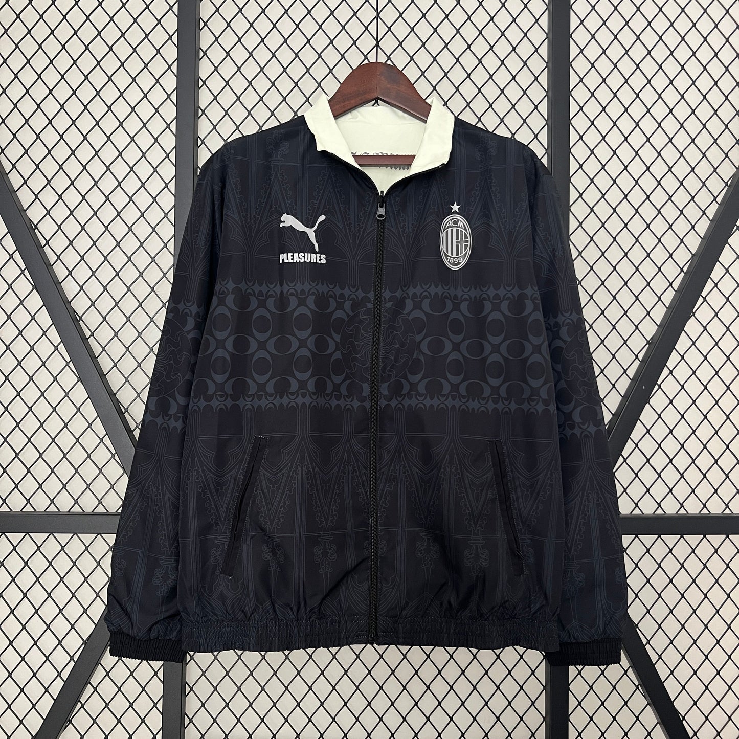Cortavientos reversible AC Milan x Pleasures