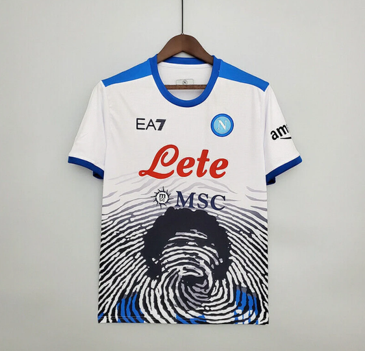 Camiseta de visitante del Napoli x Maradona
